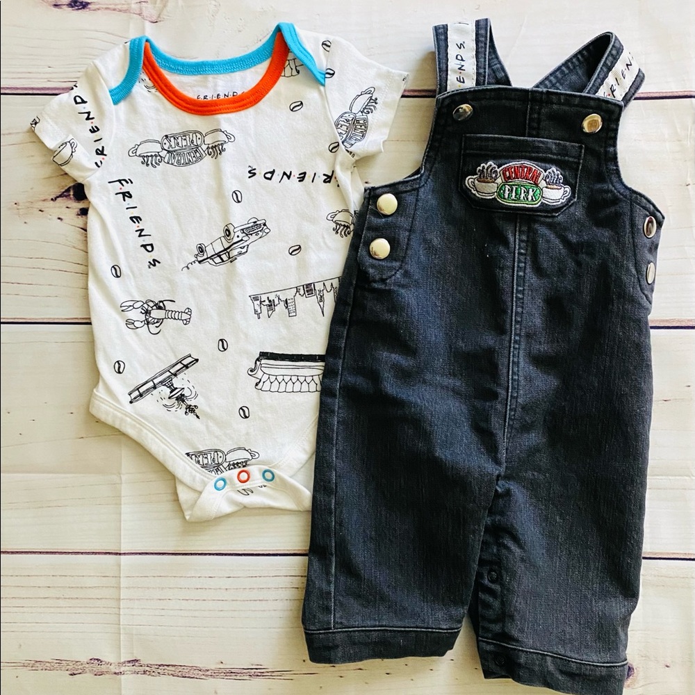 Friends Onesie & Overalls Set